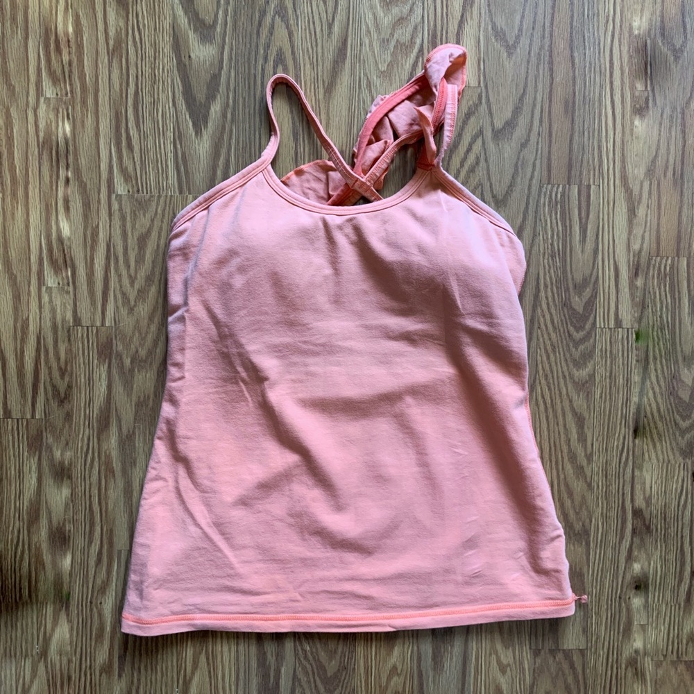 Nancy Rose Performance Ruffle Tank | Size 8 - Picture 2 of 5